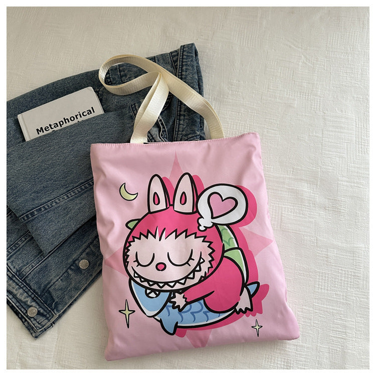 Classy Elegant Beautiful Cartoon Canvas Shopping Shoulder Bags