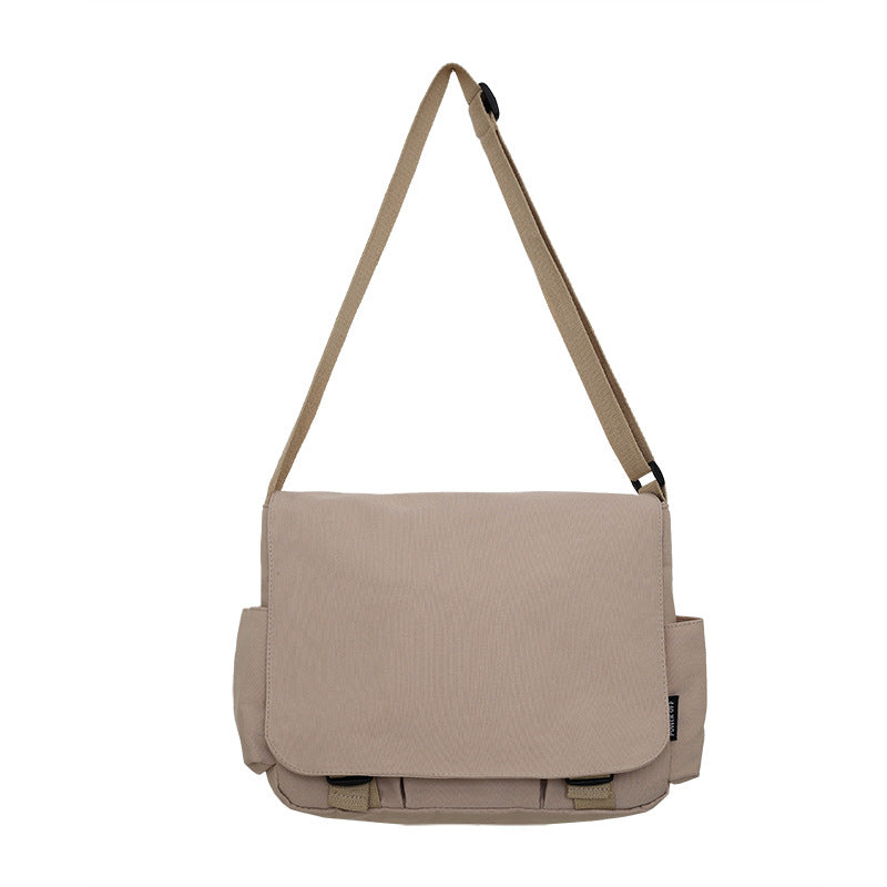 Men's Simple Canvas Large Capacity Difference Shoulder Bags