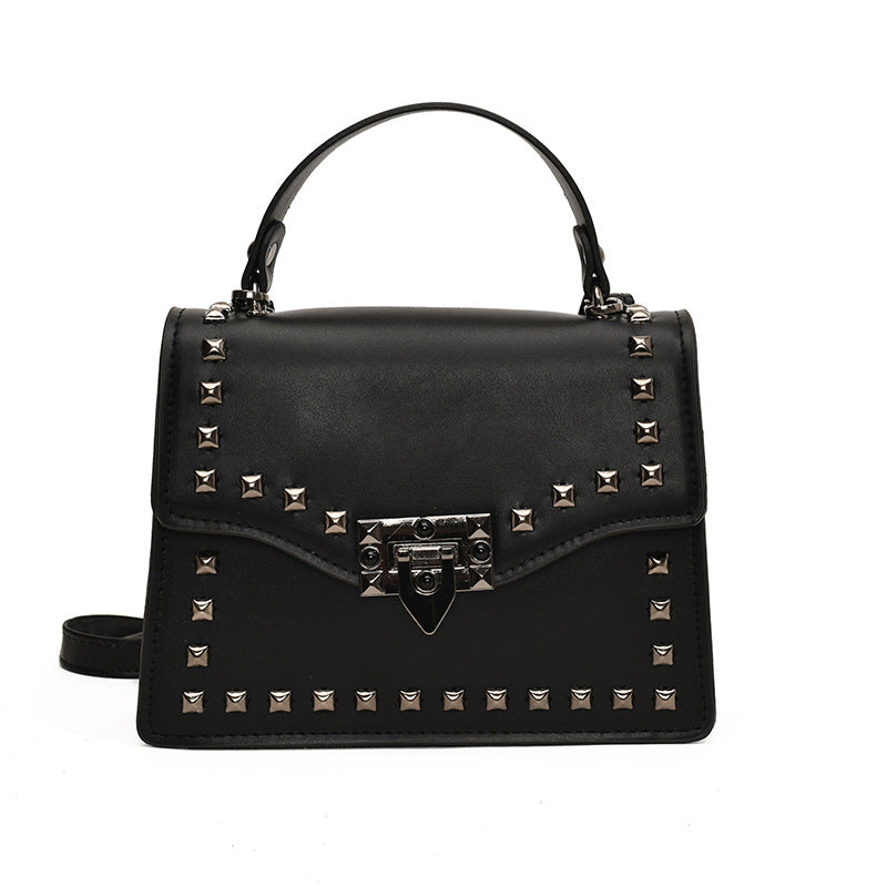 Women's Light Luxury Texture Rivet Winter Fashionable Small Square Bags