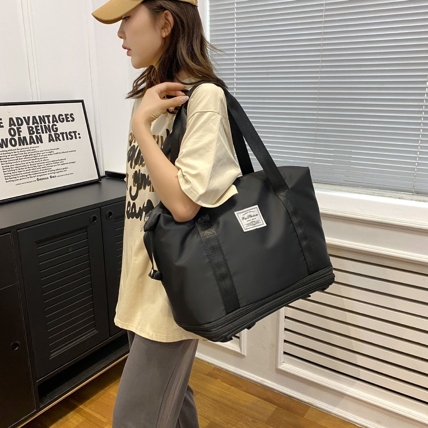 Dry Wet Separation Detachable Pulley Five Colors Travel Bags