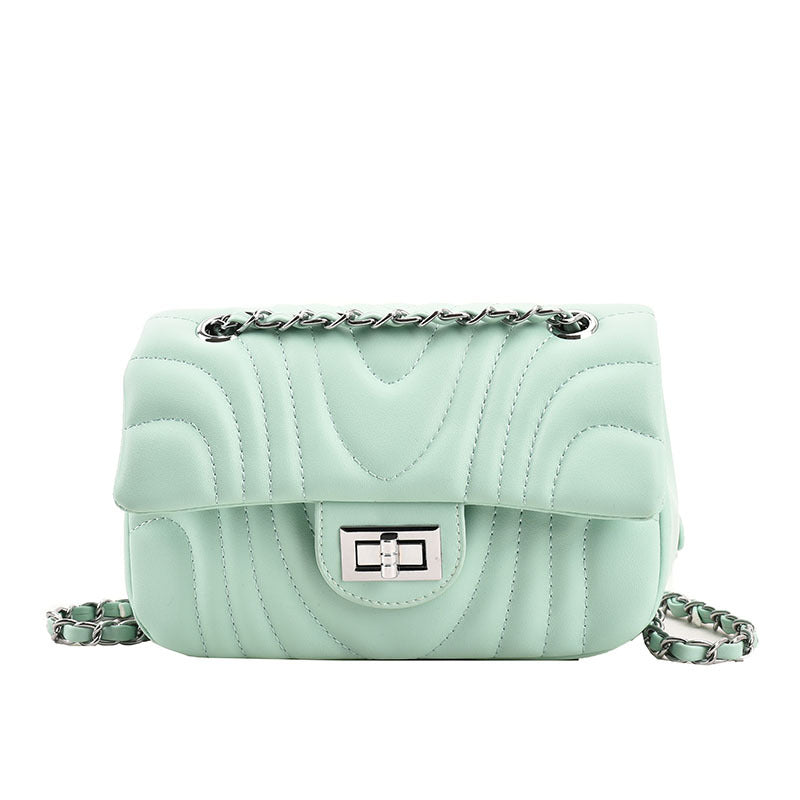 Women's Embroidery Line Fashion Simple Pouches Texture Crossbody Bags