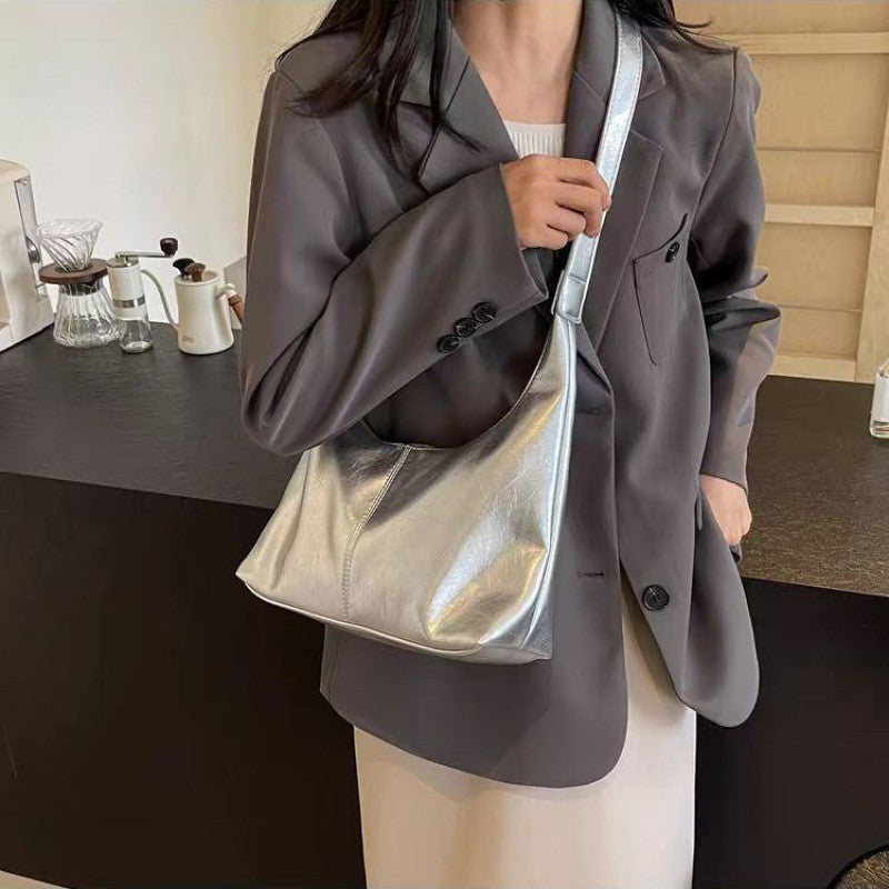Women's Soft Leather Large Capacity Fashion Commuter Crossbody Bags