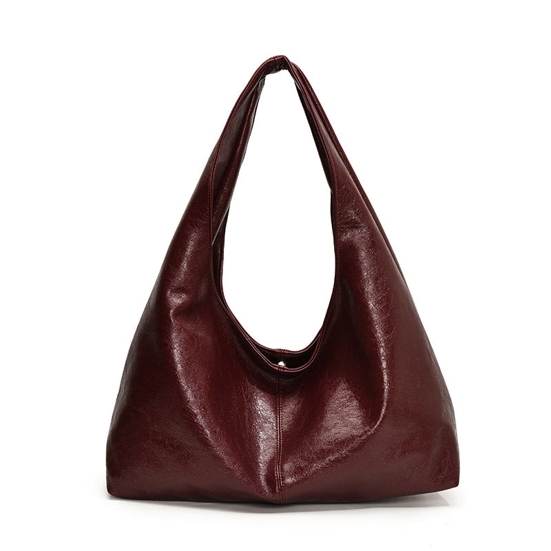 Women's Large Capacity High-grade Retro Textured Underarm Shoulder Bags