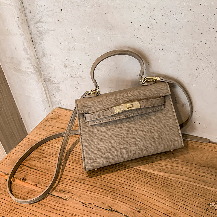 Women's Soft Leather Fashion Portable Kelly Fashionable Handbags