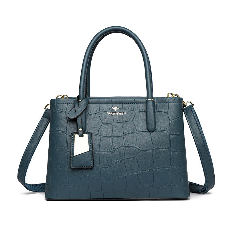 Women's Crocodile Pattern Large Capacity Mom Handbags