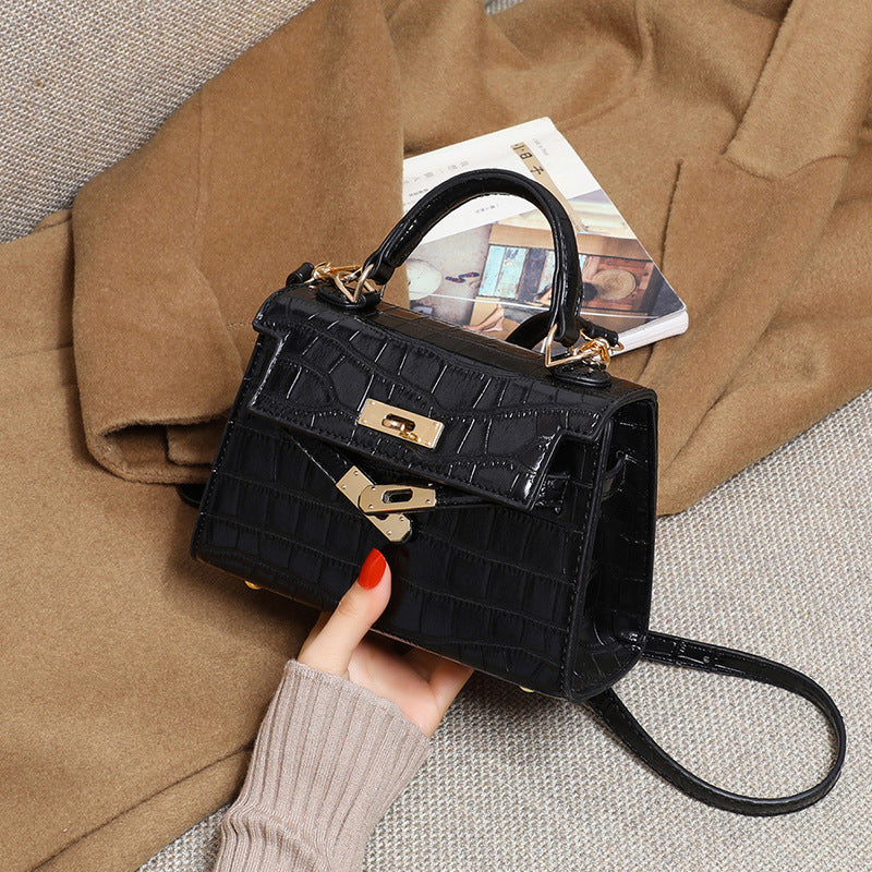 Women's Light Luxury Minority Genuine Leather Crocodile Crossbody Bags