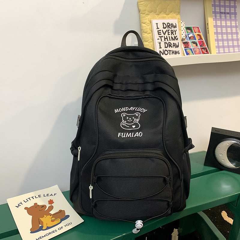 Slouchy Unique Lightweight Junior High Female Backpacks