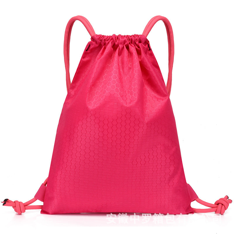 Fiber Oxford Cloth Drawstring Basketball Buggy Backpacks