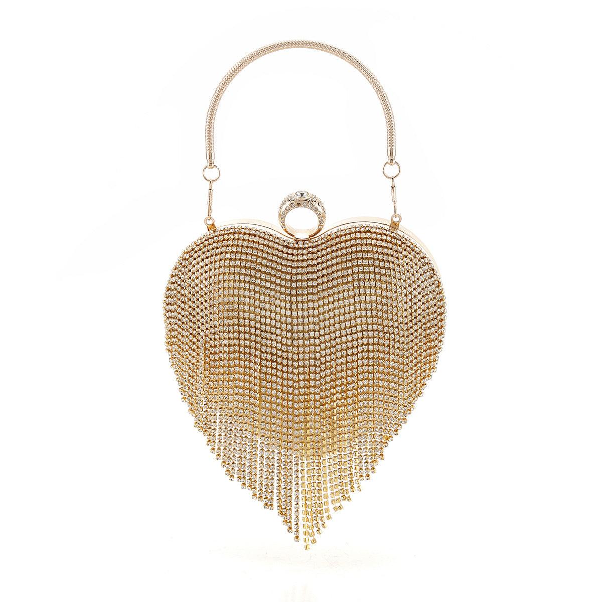 Women's Dinner Party With Brick Clutch Peach Evening Bags