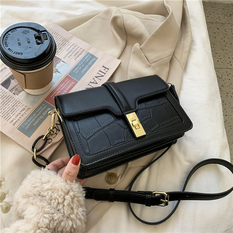 Women's Fashionable Korean Style Stone Pattern Crossbody Bags