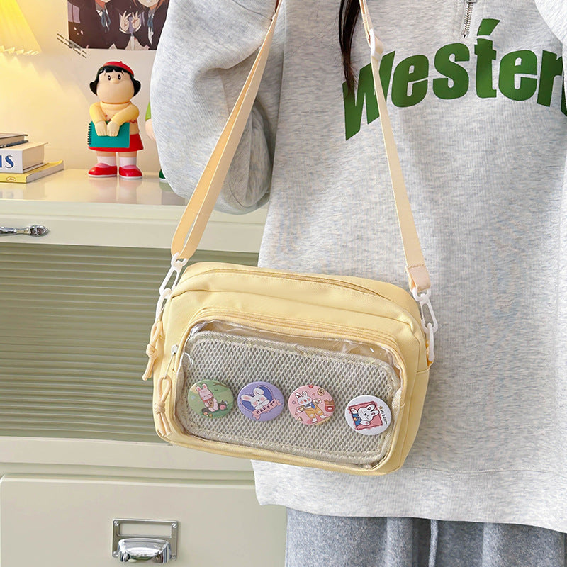 Style Two-dimensional Fresh Doll Cartoon Trendy Crossbody Bags