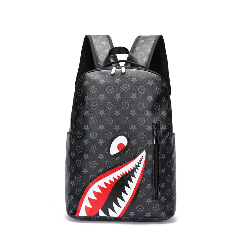 Men's Computer Fashion Trend Plaid Large Capacity Backpacks