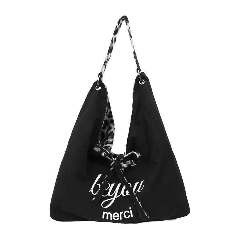 Korean Style Literary Lazy Commuter Double-sided Shoulder Bags