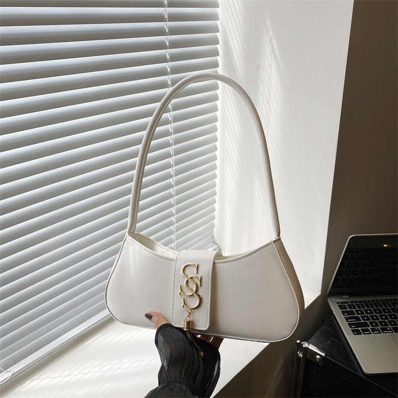 Women's Simple Autumn Western Style Leisure Commuter Shoulder Bags