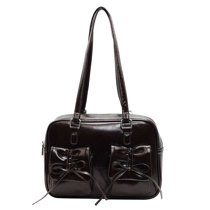 Women's Retro Large Capacity Bow Fashion Boston Backpacks