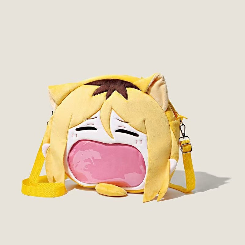 Future Cartoon Trendy Plush Big Mouth Backpacks