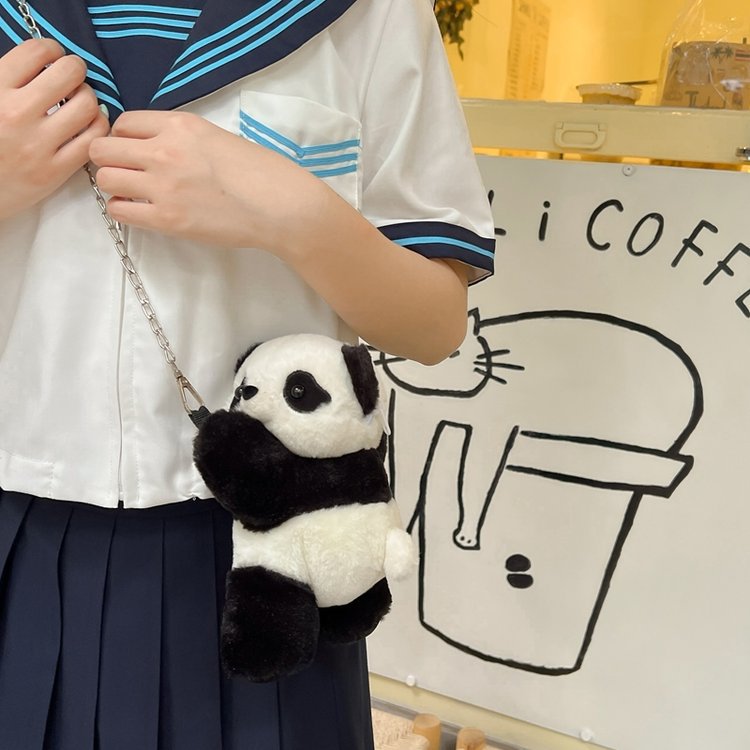 Panda Indie Sweet Cute Cartoon Plush Toy Bags