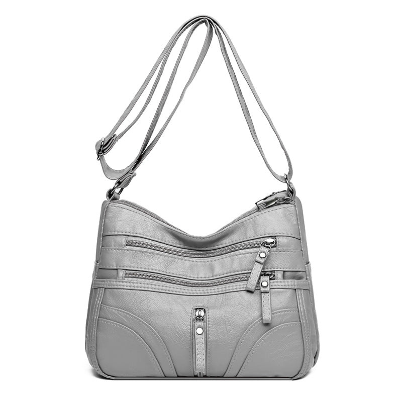 Women's Soft Leather Large Capacity Mother Crossbody Bags