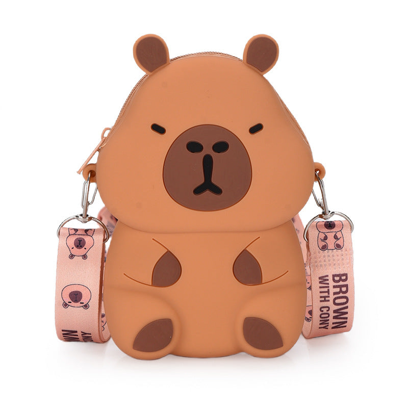 Cute Silicone Boys Storage Capybara Cartoon Children's Coin Purse