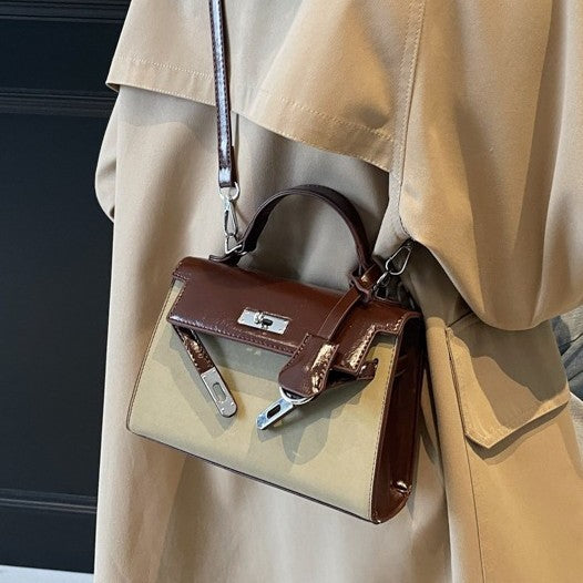 Women's High-grade Retro Exquisite Portable Kelly Crossbody Bags