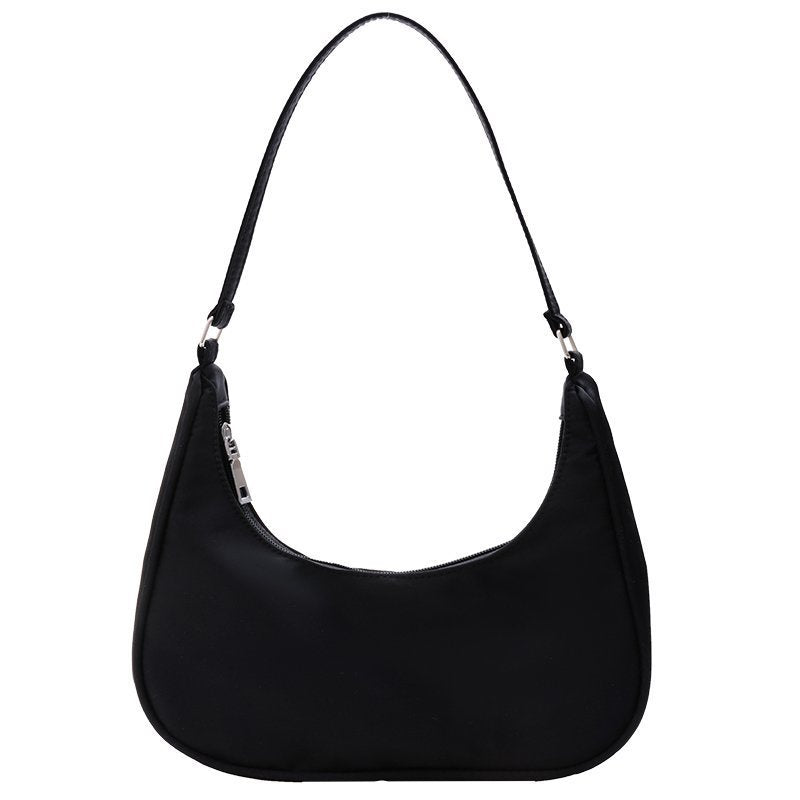 Women's Fashion Trend Dumpling Portable Nylon Solid Armpit Bags