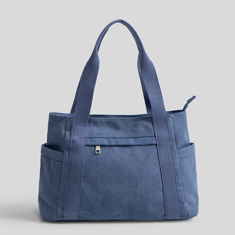 Women's Large Capacity Canvas Retro Simple Shoulder Bags