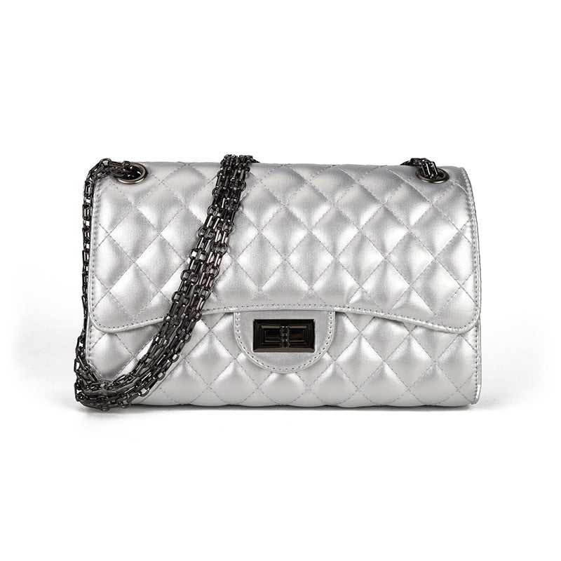 Women's Fashion Trendy Rhombus Chain Classic Style Crossbody Bags