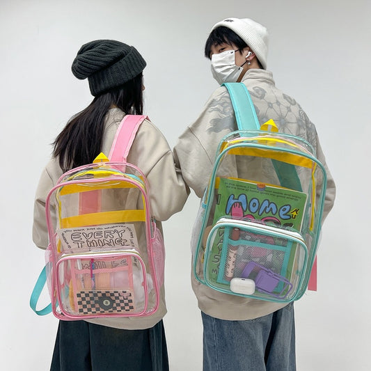 Color Dopamine Contrast Transparent Korean Fashion Backpacks