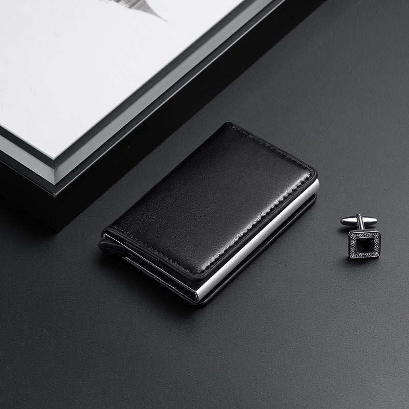 Women's & Men's & Metal Automatic Pop-up Cassette Refined Card Holder