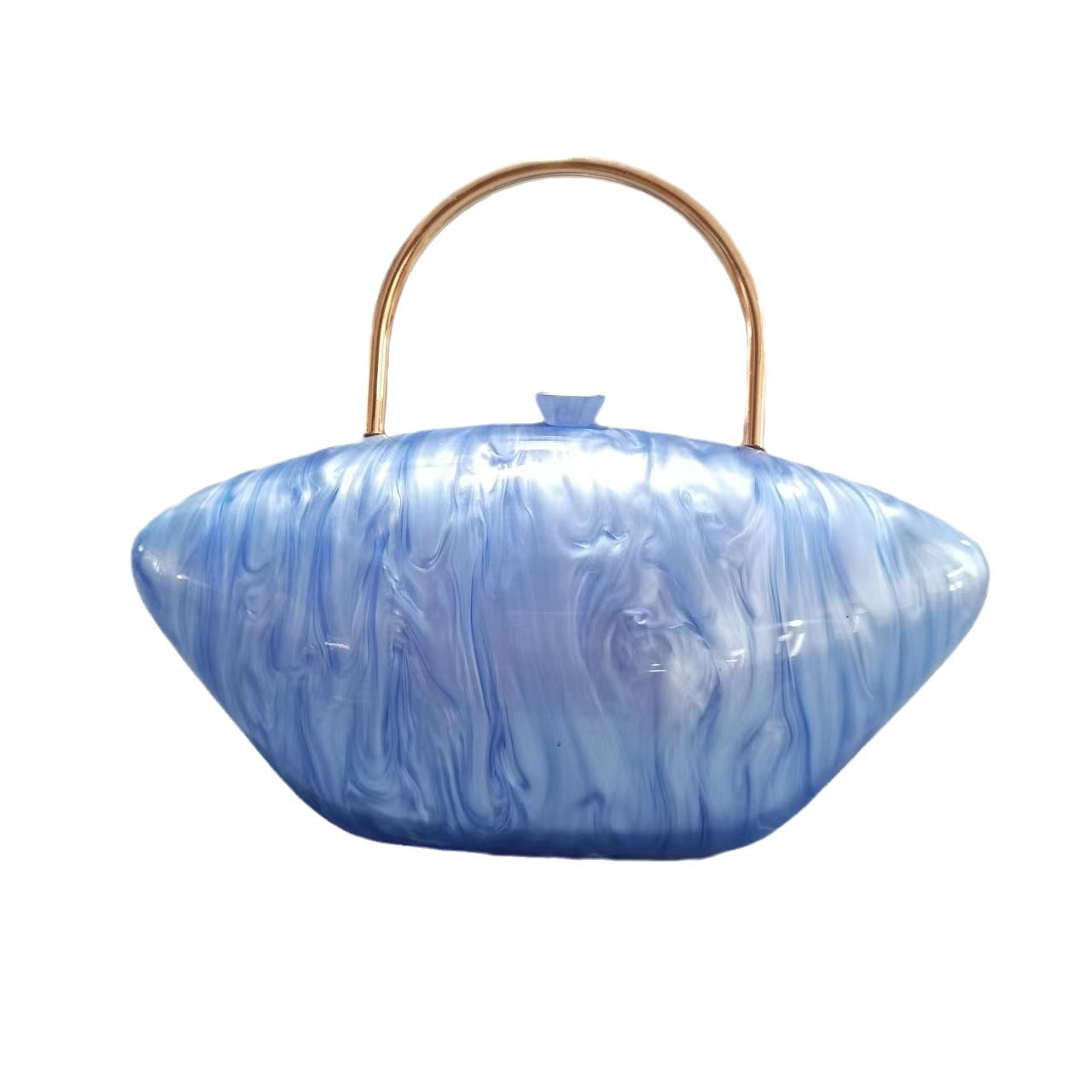 Women's Press Acrylic Wedding Banquet Clutch Chain Bags