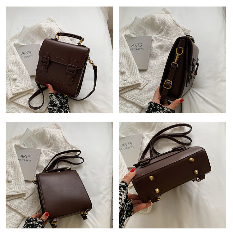 Women's Leather Fashion College Style Double Backpacks