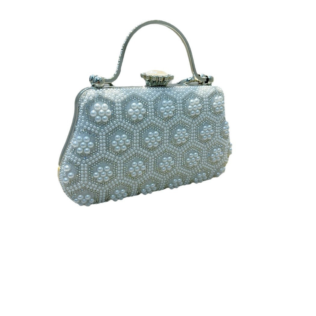 Retro Pearl Dinner Female Cheongsam Wedding Evening Bags