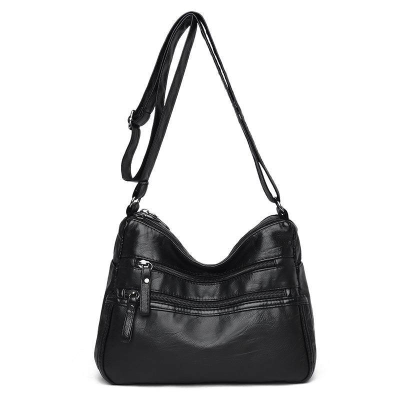 Women's Elegant Stylish Slouchy Simple Mom Crossbody Bags