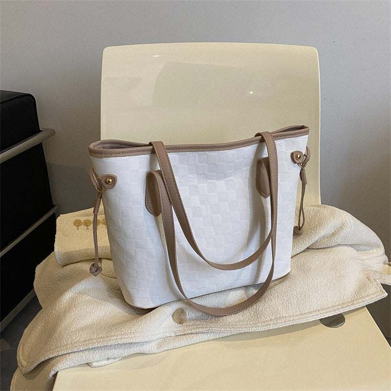 Women's Korean Style Commute Minimalist Retro Solid Shoulder Bags