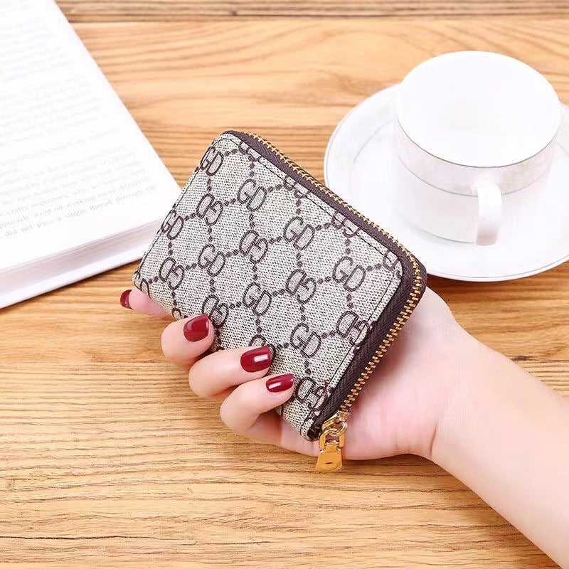Pattern Cloth Expanding Multiple Slots Fashion Card Holder