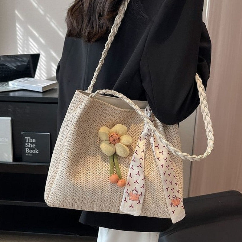 Women's Classy Unique Fashionable Woven Winter Shoulder Bags