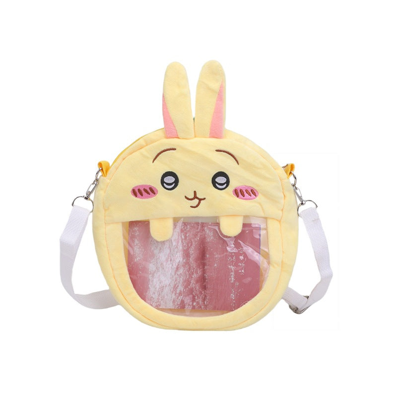 Cute Little Eight Doll Cartoon Embroidered Shoulder Bags