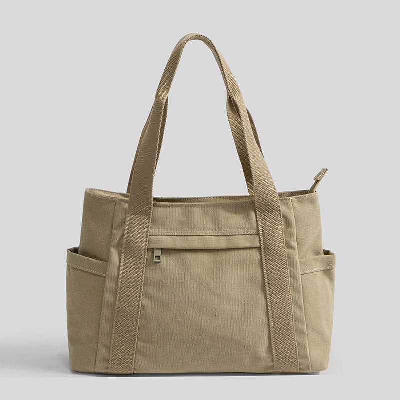 Women's Large Capacity Canvas Retro Simple Shoulder Bags