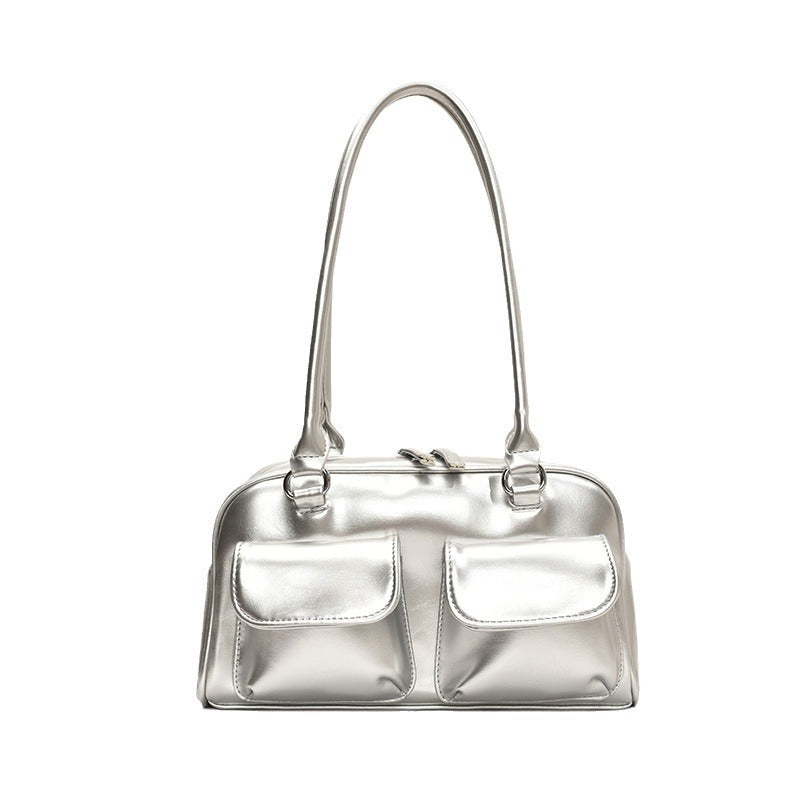 Women's Korean Style Trendy Design Underarm Baguette Summer Armpit Bags