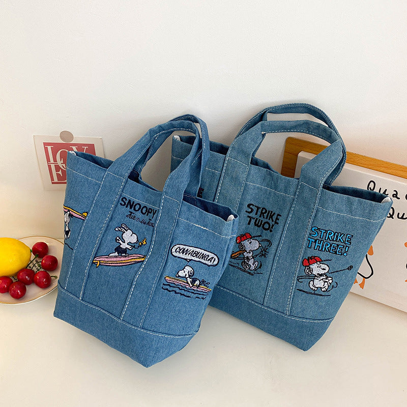 Women's Cartoon Snoopy Canvas For Going Out Crossbody Bags