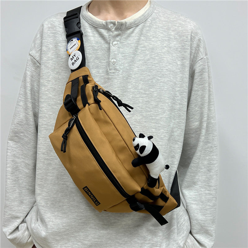 Men's Large Capacity Waterproof Female Korean Style Men's Chest Bags