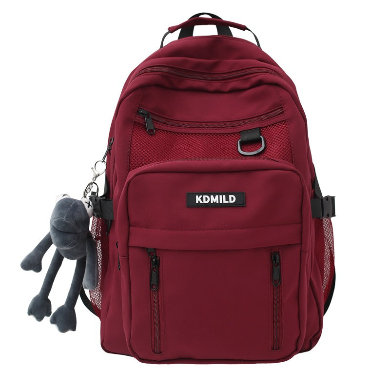 College Large Capacity Nylon Waterproof Korean Backpacks