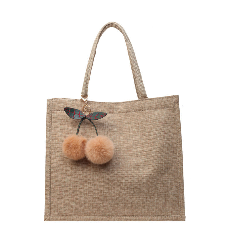 High Large Capacity Linen Fashion Female Shoulder Bags