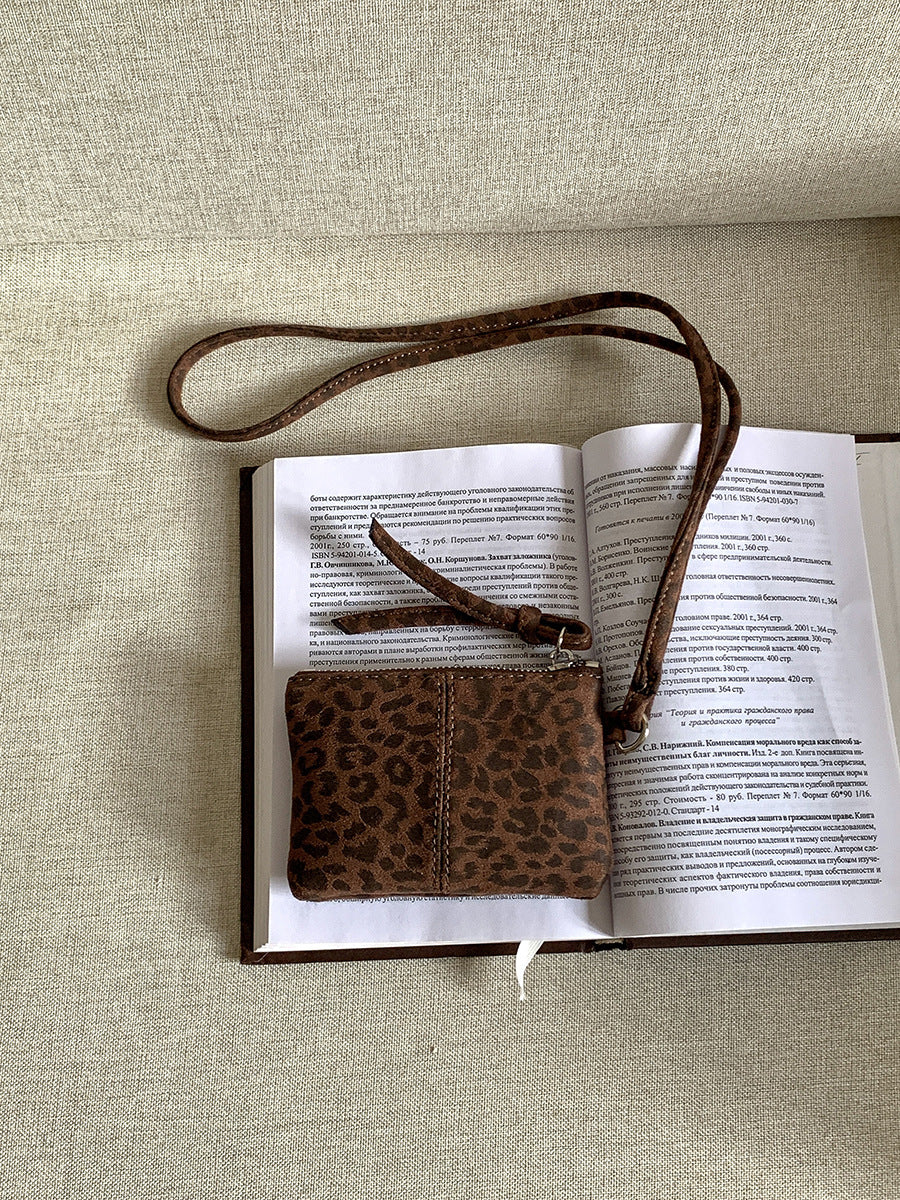 Women's Halter Mini Stylish Leopard Print Autumn Shoulder Bags