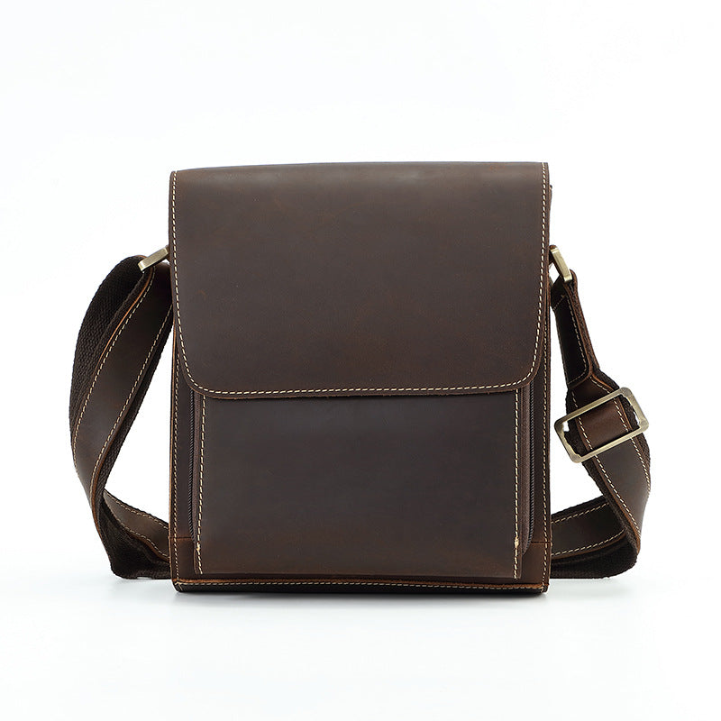 Men's Layer Cowhide Leather Genuine High-grade Crazy Bags