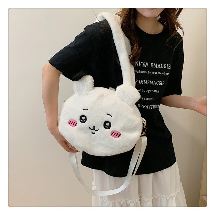 Graceful Attractive Cartoon Cute Plush Portable Crossbody Bags
