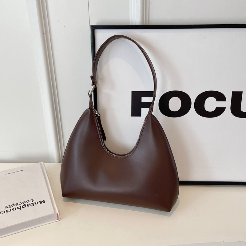 Women's Retro Underarm Simple Selenodont Temperament Leisure Shoulder Bags