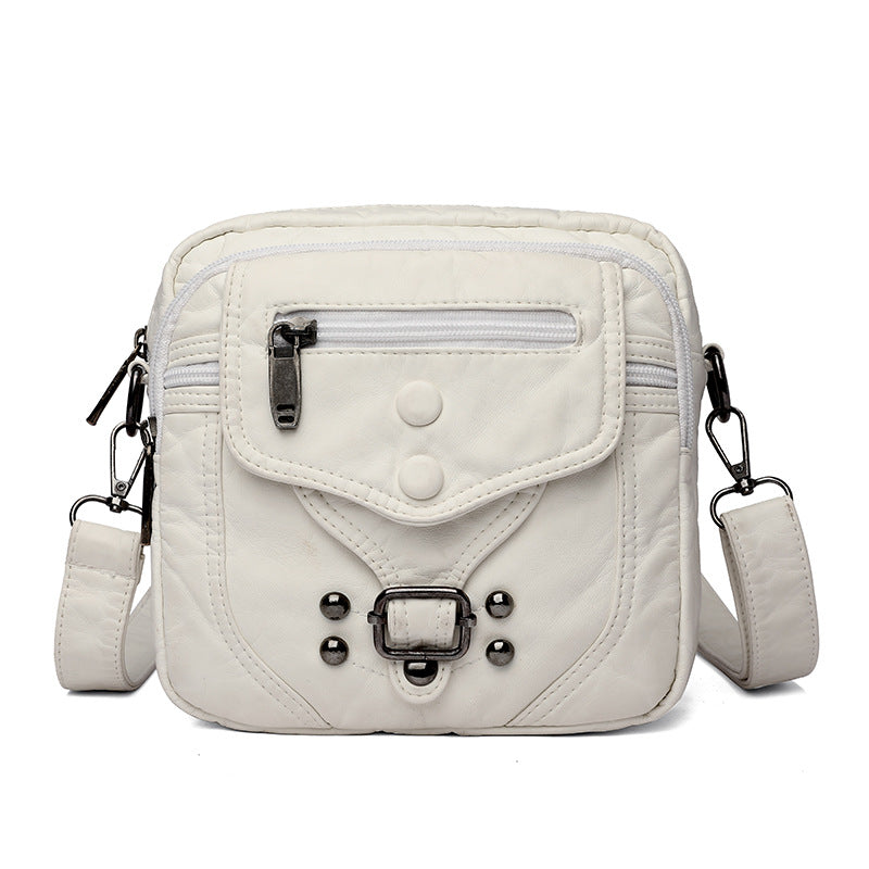 Summer Soft Leather Pouch Mobile Mini Shoulder Bags