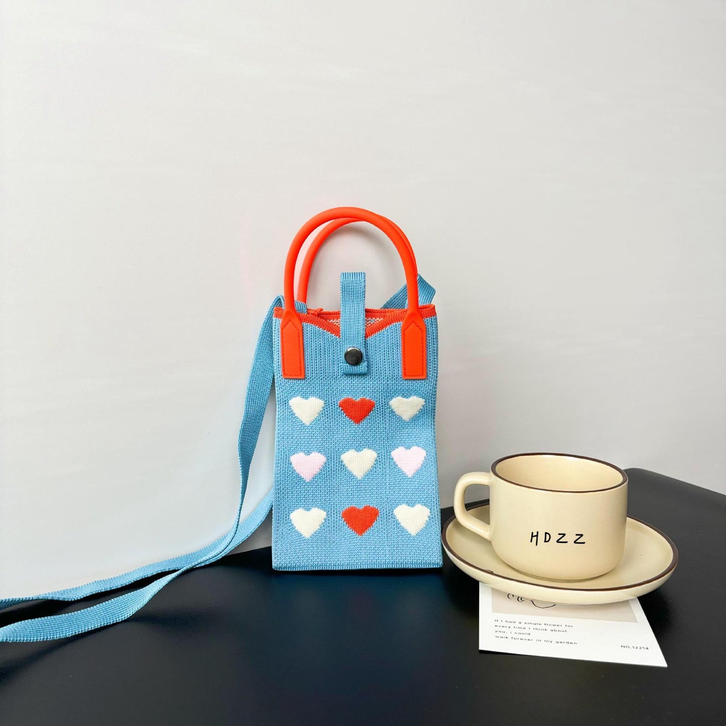 Dopamine High Sense Minority Knitted Korean Phone Bags
