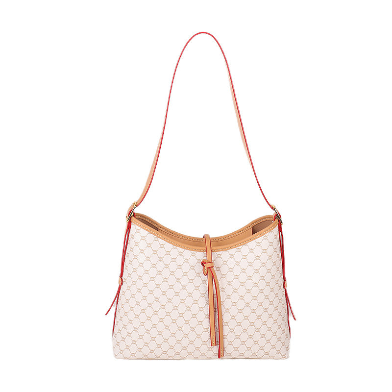 Women's Advanced Sense Material Handmade Big Pocket Shoulder Bags